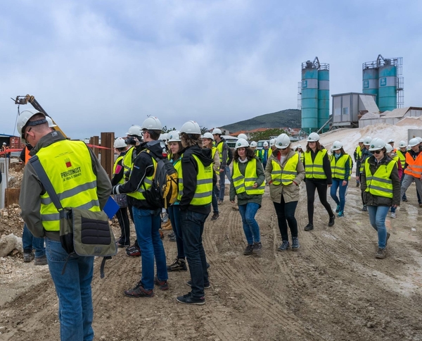 Posjet studenata gradilištu mosta Čiovo (foto: Dani Gabrscek)