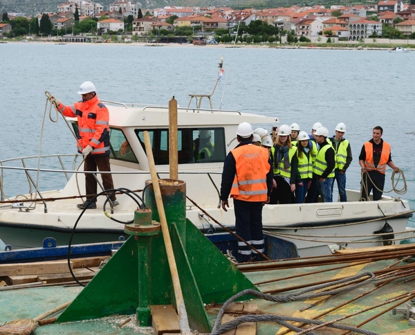 Posjet studenata gradilištu mosta Čiovo (foto: Dani Gabrscek)